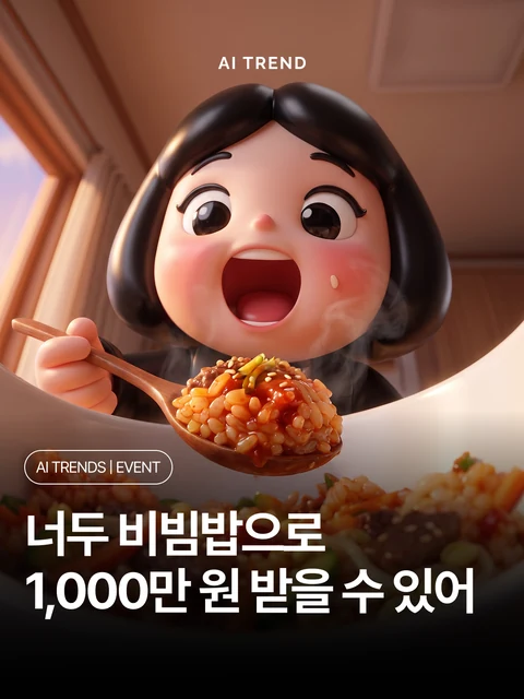너두 비빔밥으로 1,000만 원 받을 수 있어