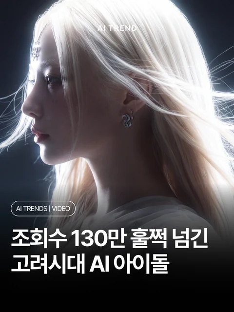 조회수 130만 훌쩍 넘긴 고려시대 AI 아이돌