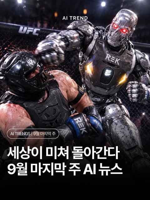 세상이 미쳐 돌아간다 9월 마지막 주 AI 뉴스