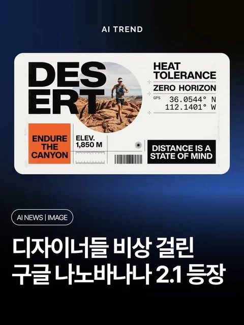 디자이너들 비상 걸린 구글 나노바나나 2.1 등장