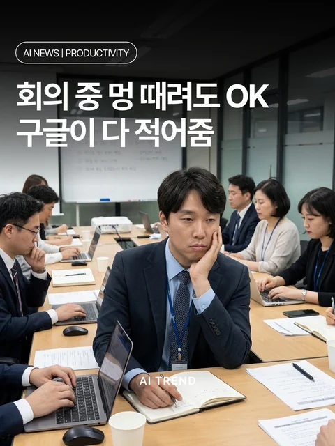 회의 중 멍 때려도 OK 구글이 다 적어줌