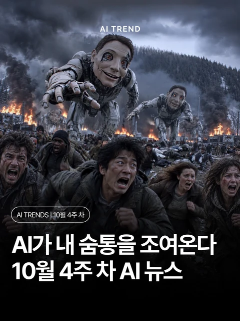 AI가 내 숨통을 조여온다 10월 4주 차 AI 뉴스