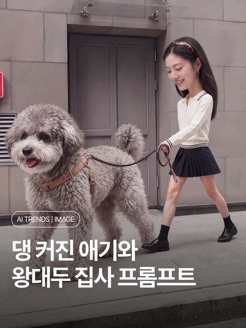댕 커진 애기와 왕대두 집사 프롬프트
